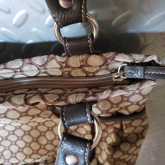 EUC NINE WEST geometric brown / neutral tones bag (OS) - Picture 8 of 13